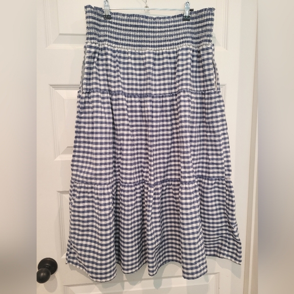 Universal Threads Blue Gingham Skirt, Size XL - Picture 4 of 4